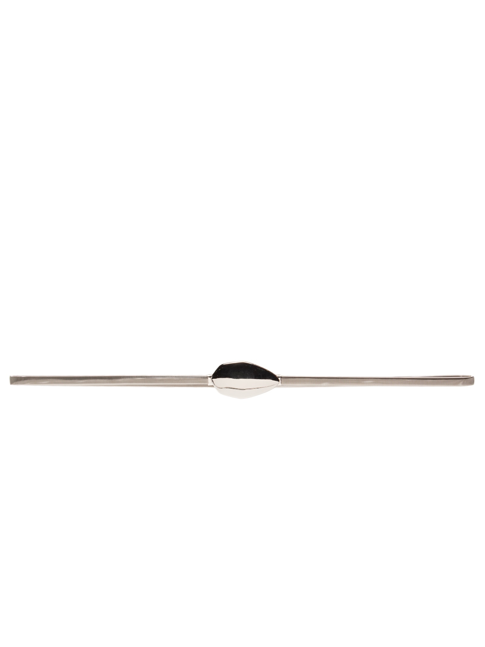 Cinto Mola Feminino Com Fivela Orgânica Prateado Market 33