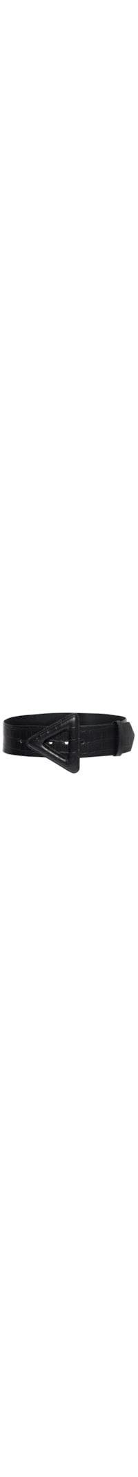 Cinto Ruby Couro Croco - Preto