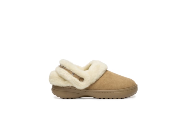 Clog Feminino Unforgettable Vegan Suede – Bege
