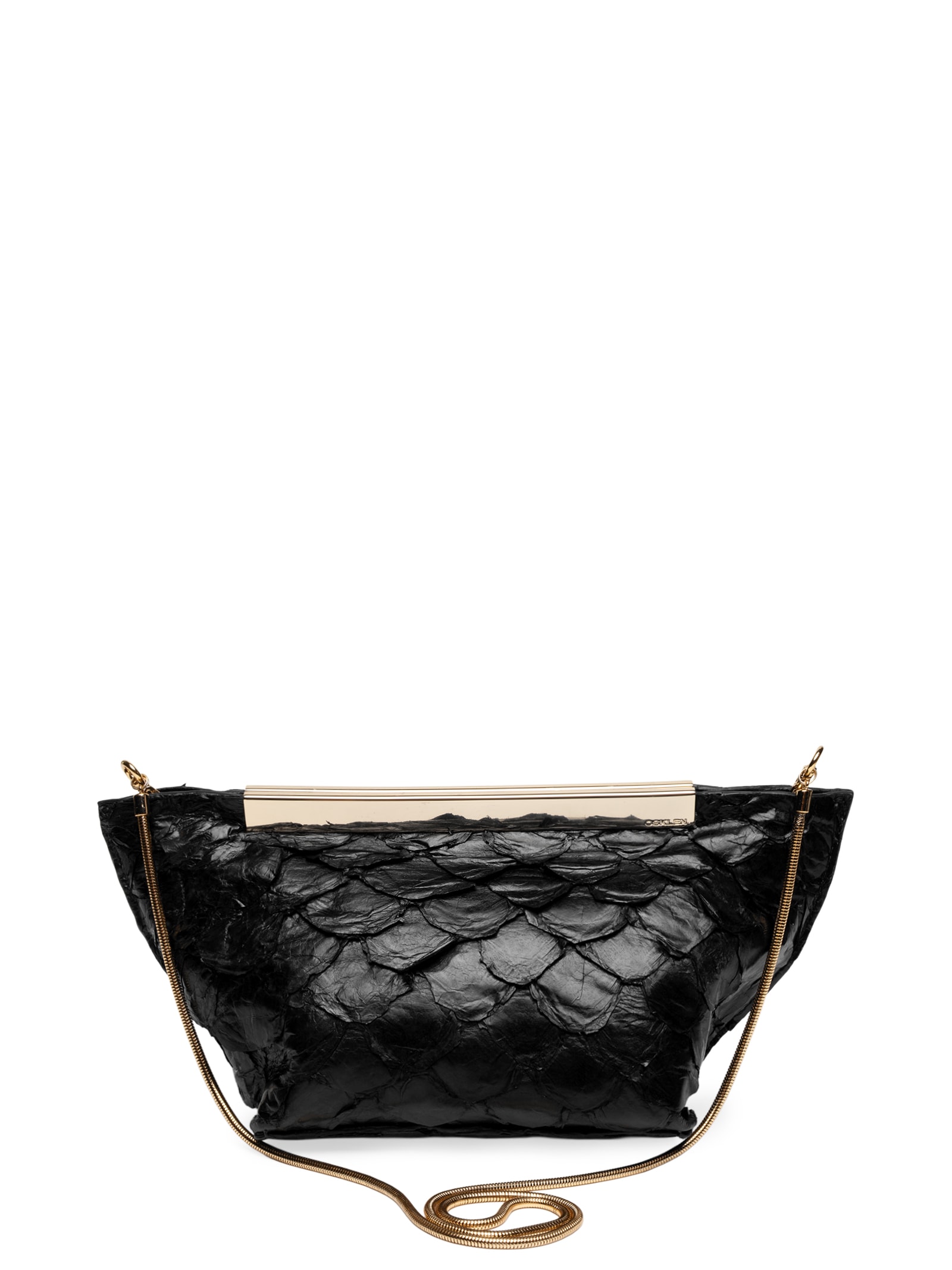 Clutch Feminina Pirarucu Ité Preto Osklen