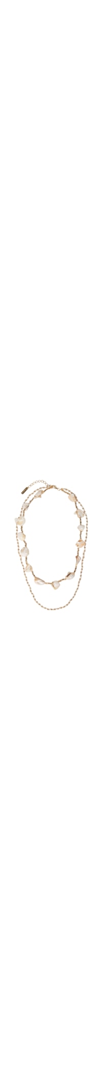 Colar Duplo Madrepérola - Dourado