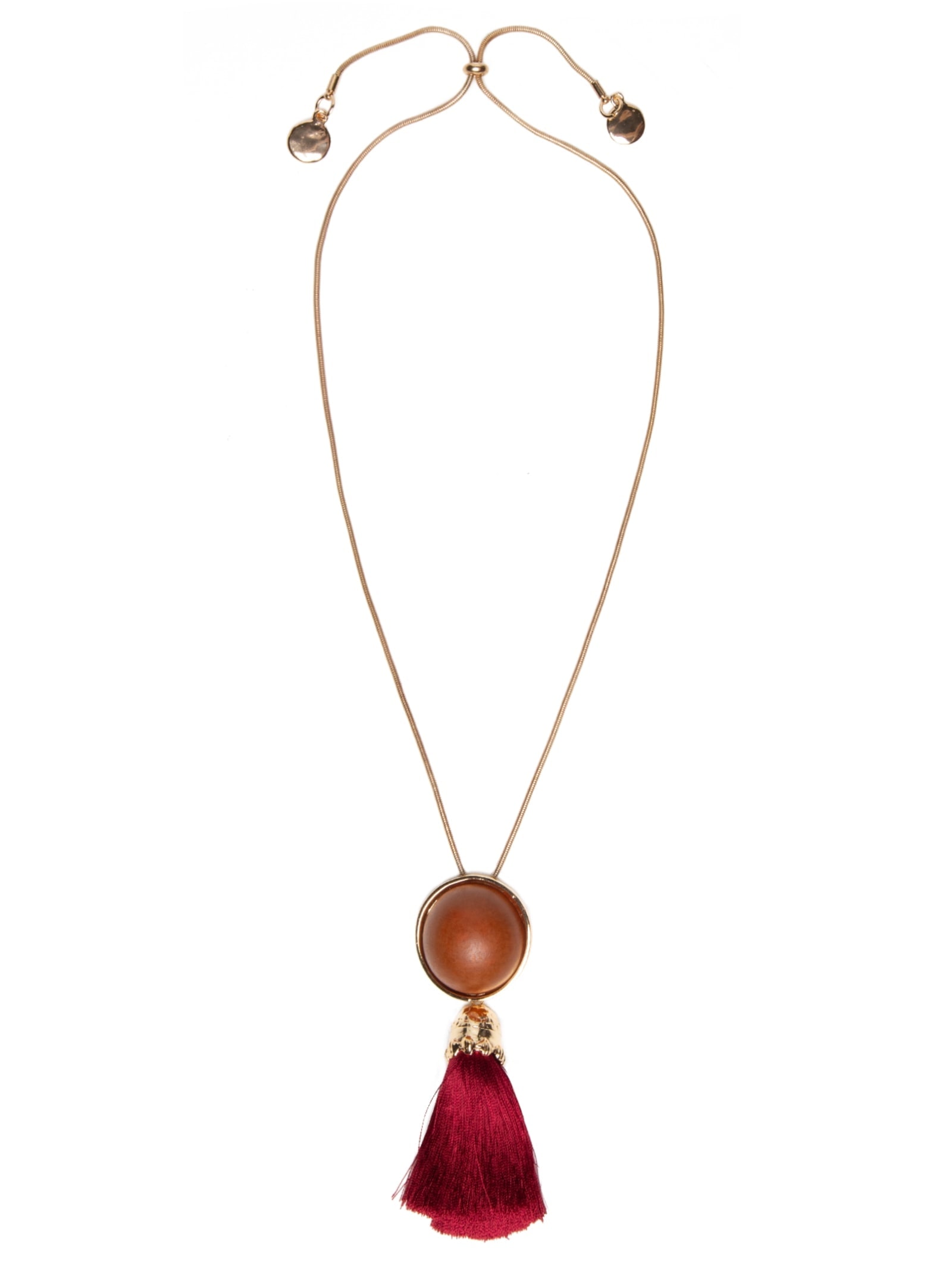 Colar Feminino Alongado Com Tassel Dourado '2Essential