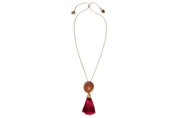 Colar Feminino Alongado Com Tassel - Dourado