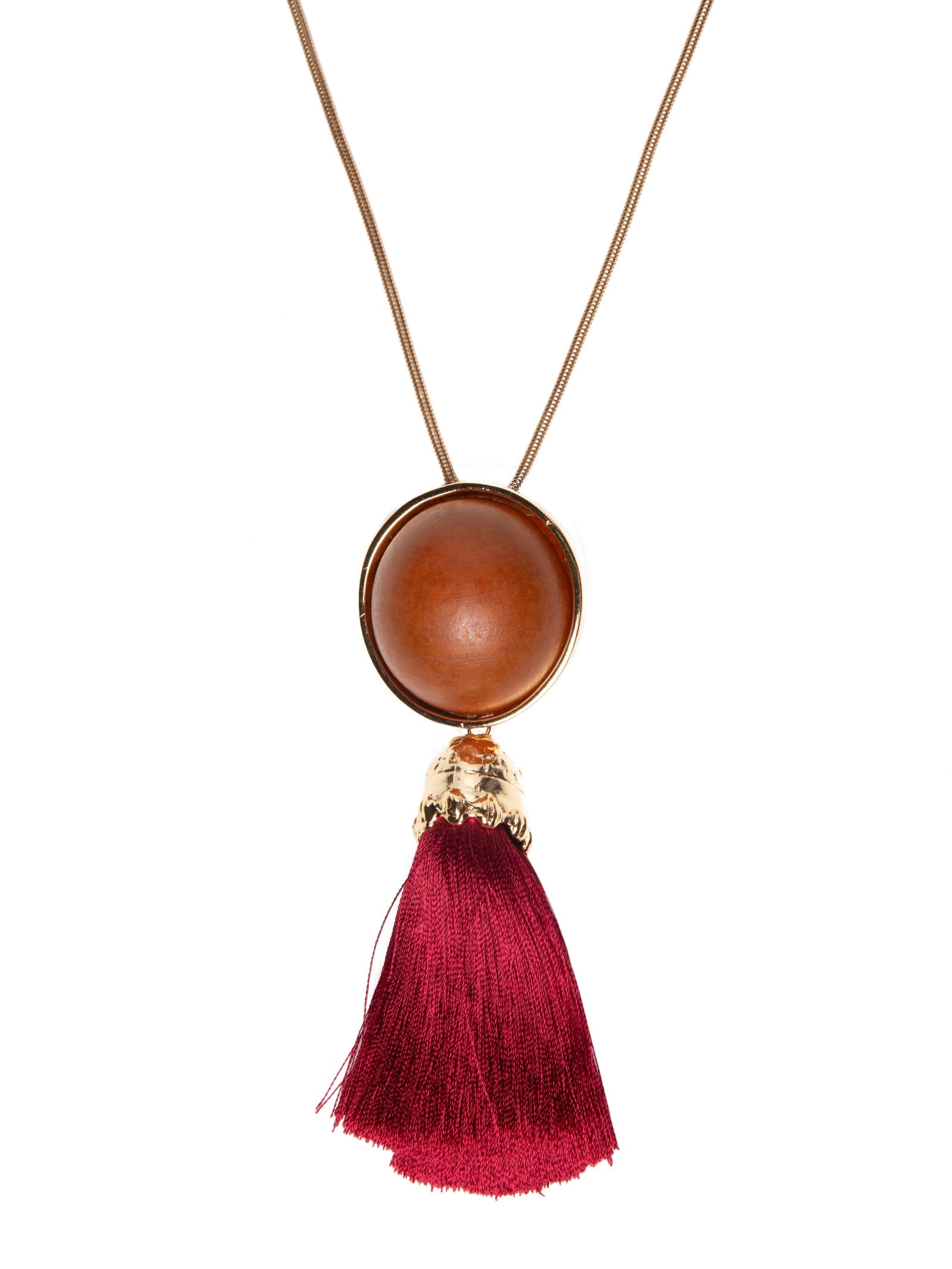 Colar Feminino Alongado Com Tassel Dourado '2Essential