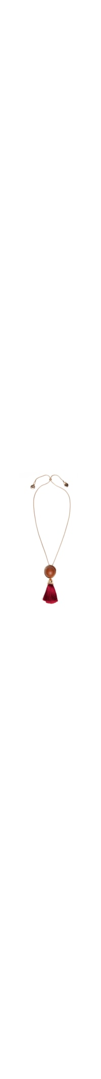 Colar Feminino Alongado Com Tassel - Dourado