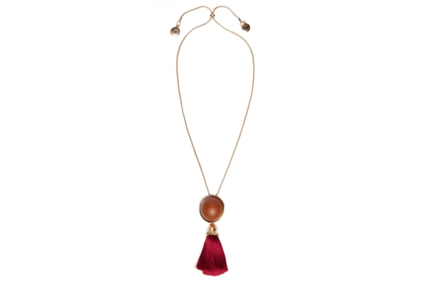 Colar Feminino Alongado Com Tassel - Dourado