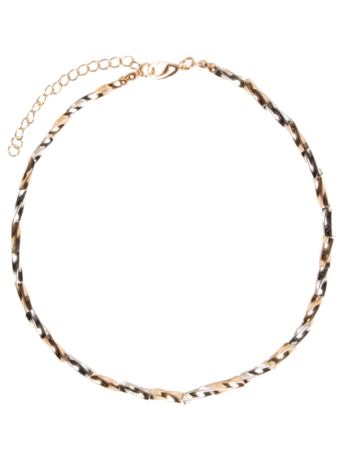 Colar Feminino Bicolor – Dourado