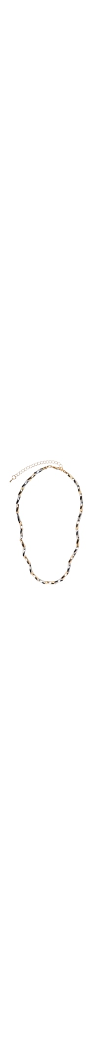 Colar Feminino Bicolor - Prata