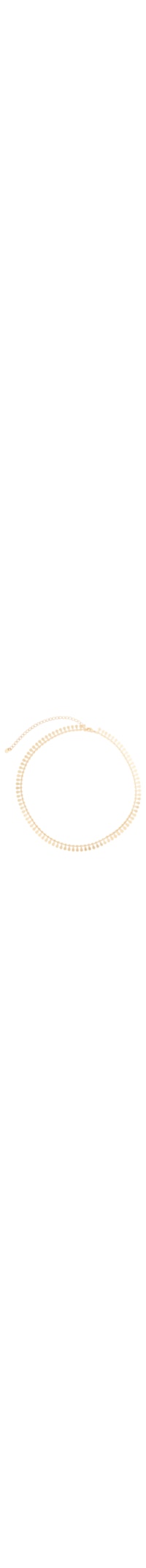 Colar Feminino Chocker Bia Gotinhas Slim - Dourado