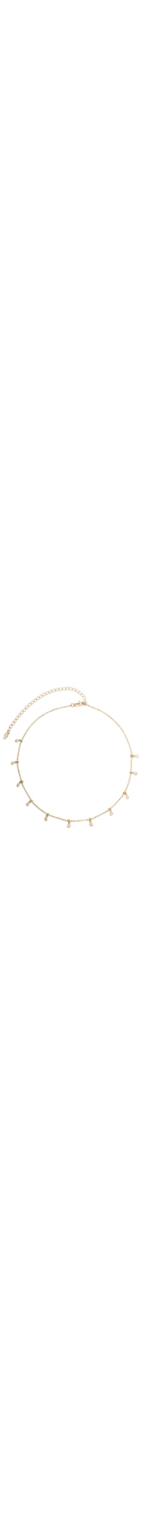 Colar Feminino Chocker Pontos De Luz - Dourado