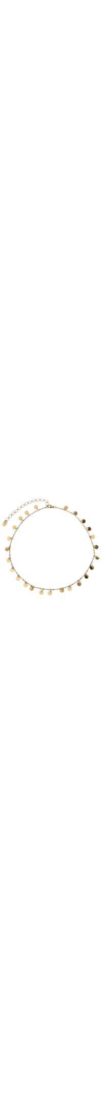 Colar Feminino Choker Medalhas - Dourado