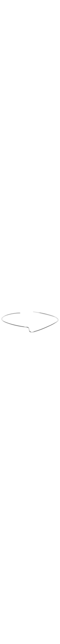 Colar Feminino Choker Ponta - Prateado