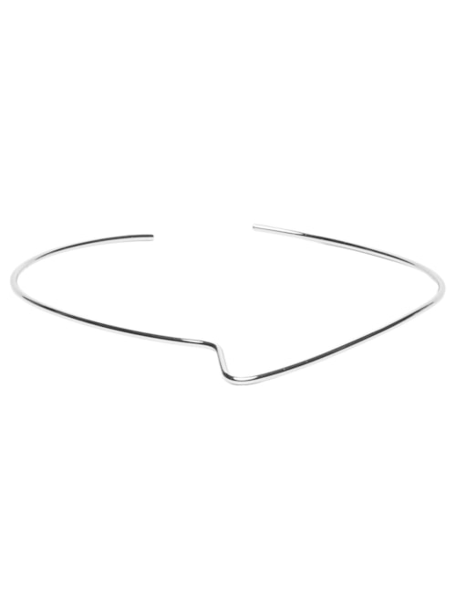 Colar Feminino Choker Ponta – Prateado