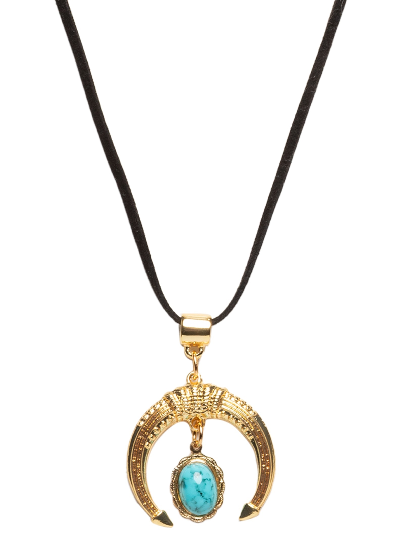 Colar Feminino Com Pingente Em Metal Preto Market 33