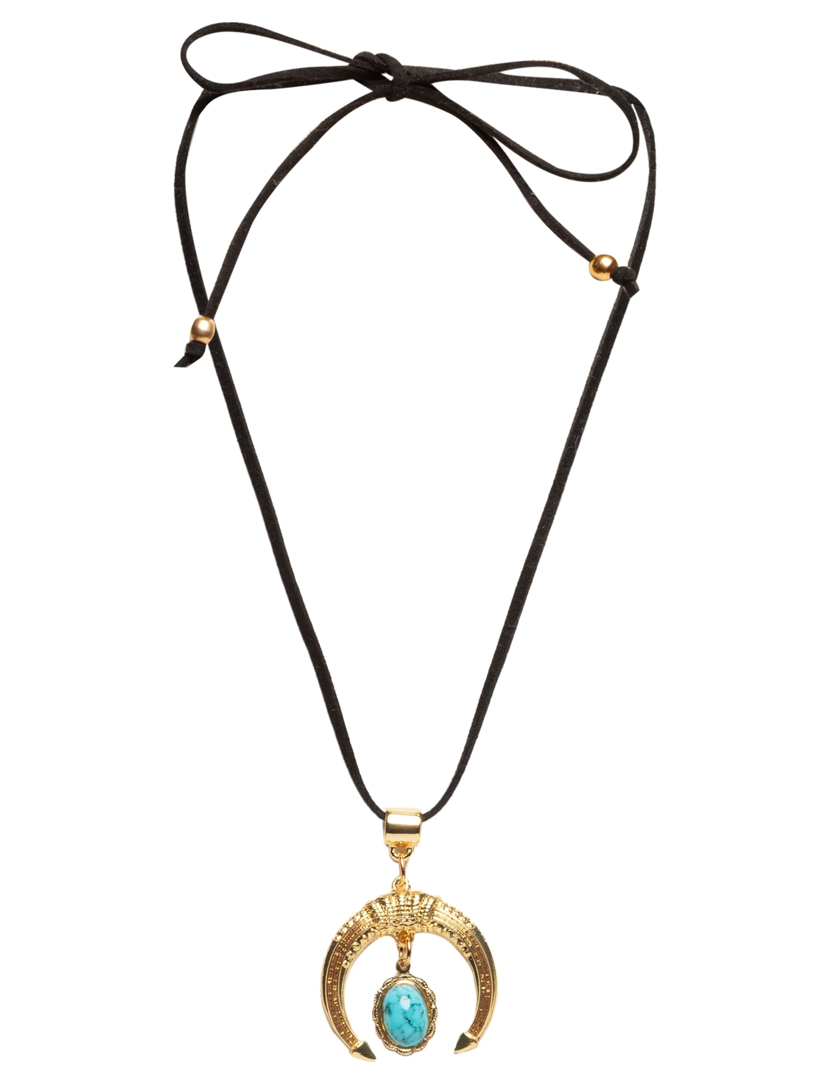 Colar Feminino Com Pingente Em Metal Preto Market 33