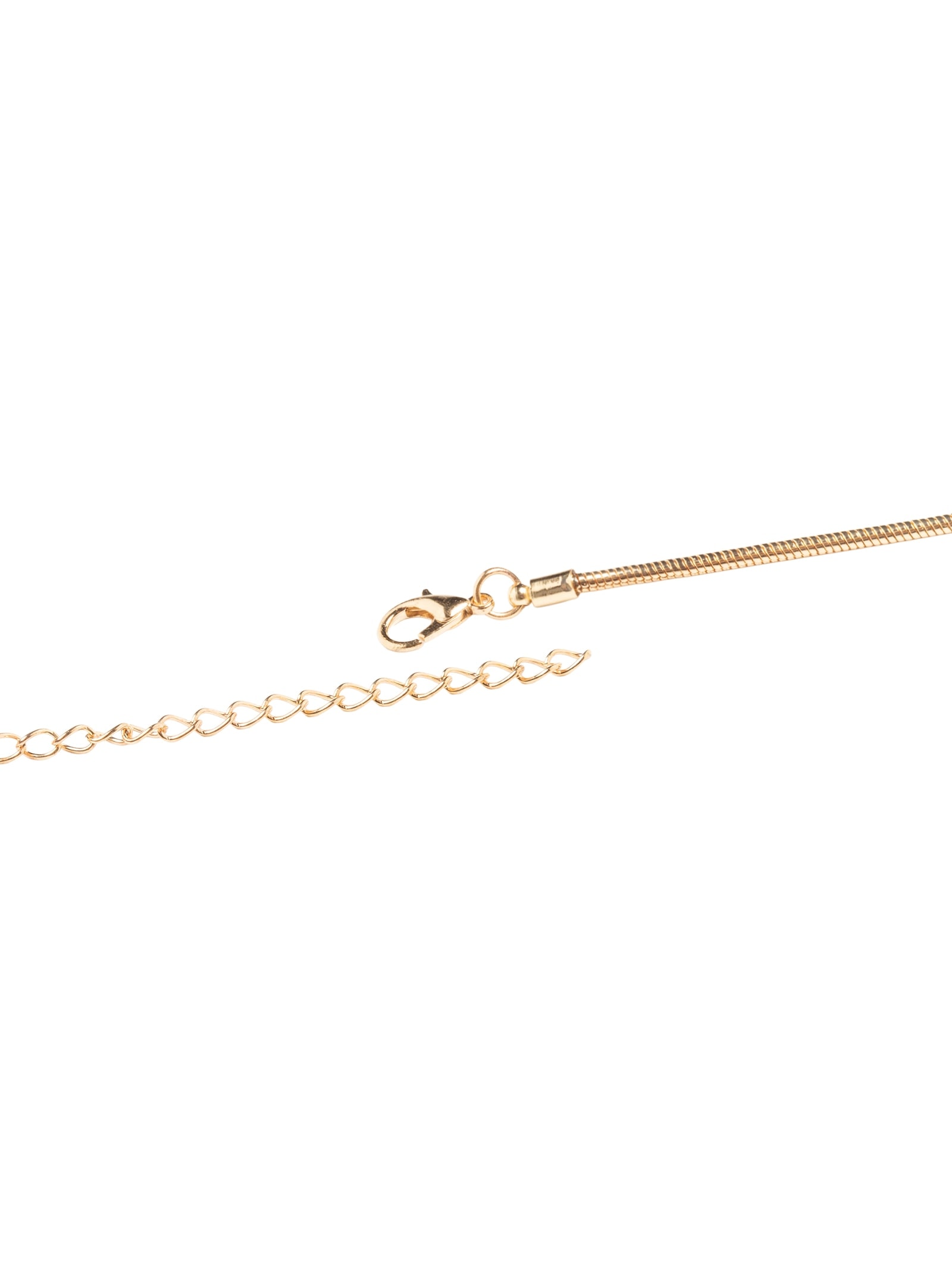 Colar Feminino Com Pingente Texturizado Dourado Market 33