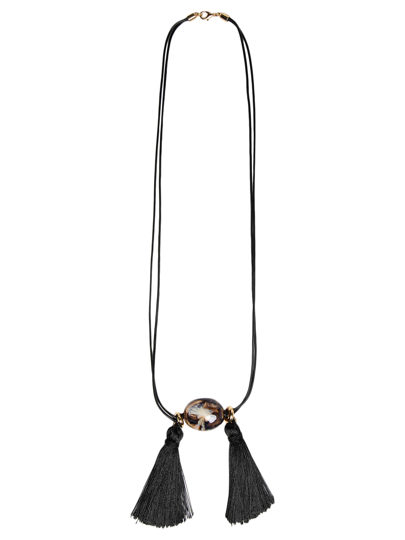 Colar Feminino Com Tassel Preto '2Essential