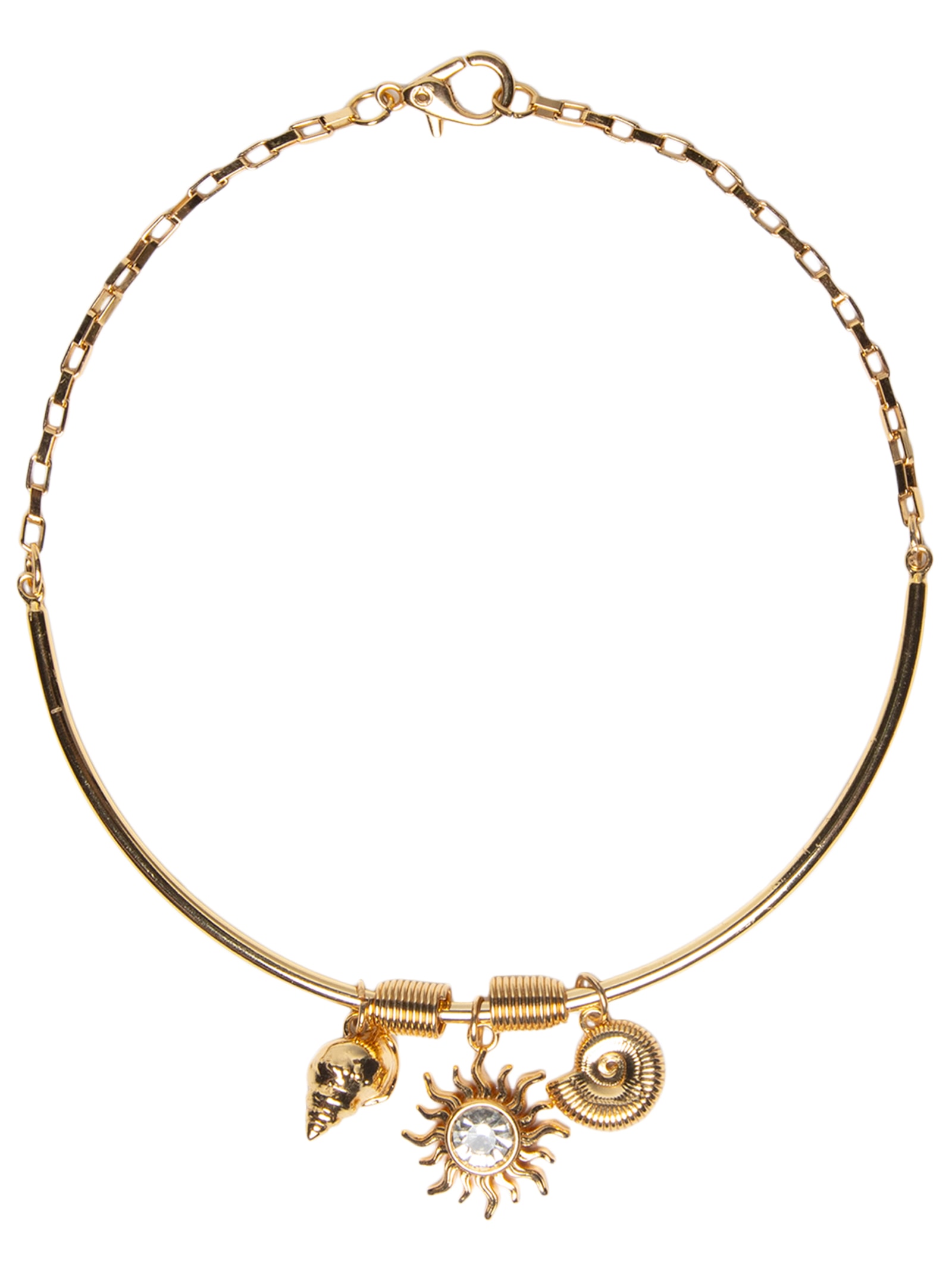 Colar Feminino Concha Dourado Carnavália