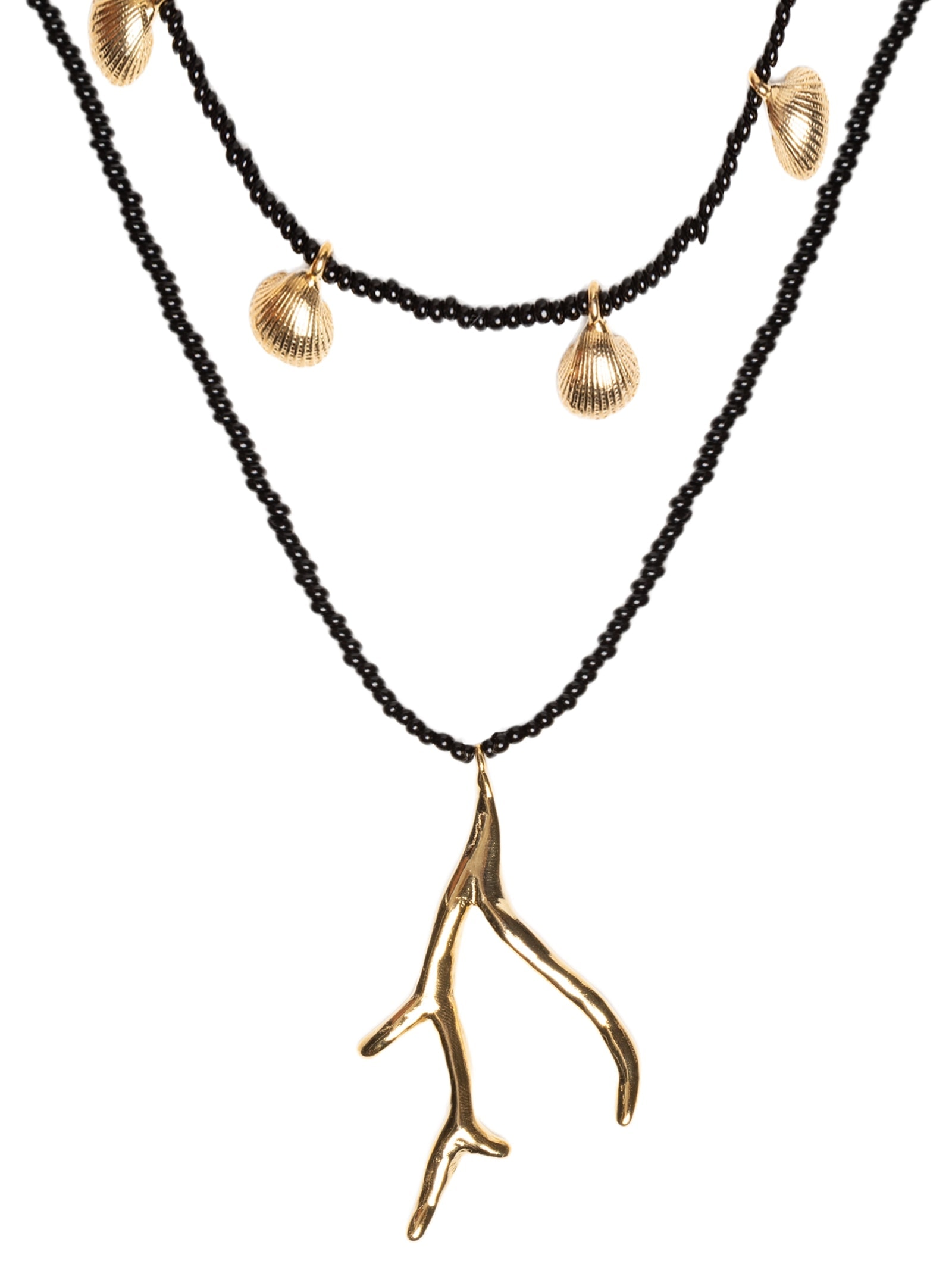 Colar Feminino Coral Concha Preto Osklen