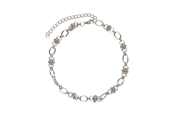 Colar Feminino Corrente Detalhada - Prateado