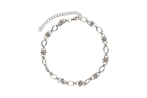 Colar Feminino Corrente Detalhada - Prateado