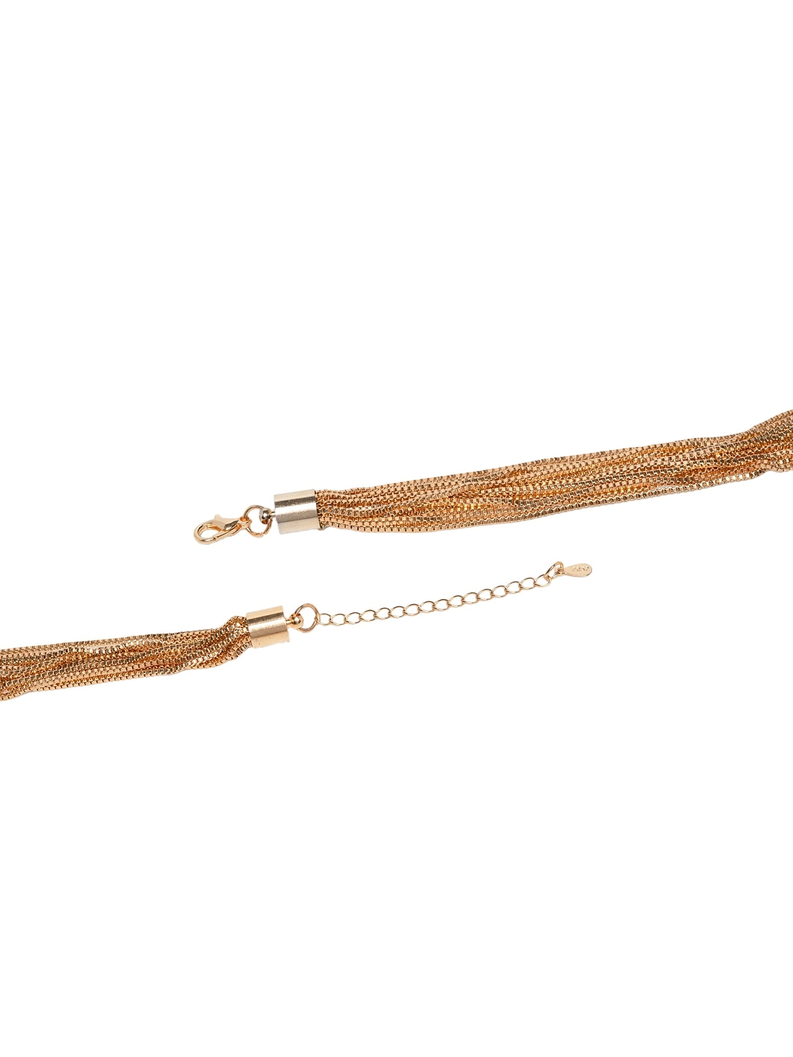 Colar Feminino Entrelaçado Dourado Market 33