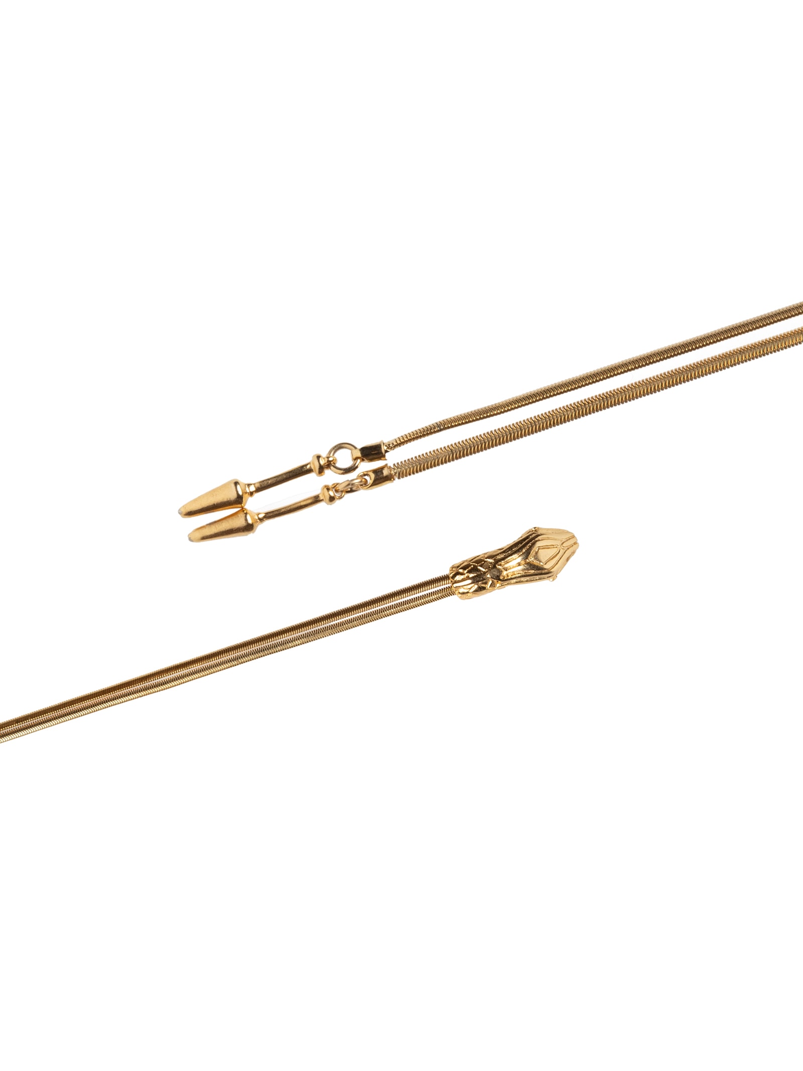 Colar Feminino Gravatinha Dourado Animale