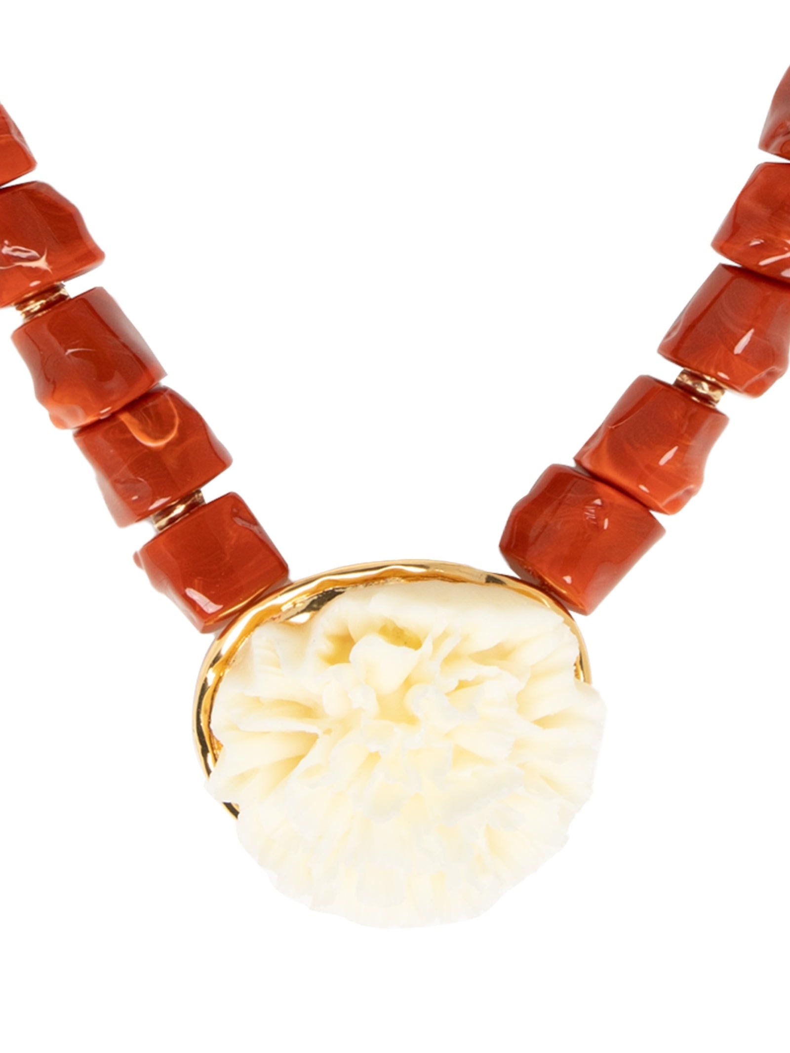 Colar Feminino Maxi Com Pedras Vermelho  '2Essential