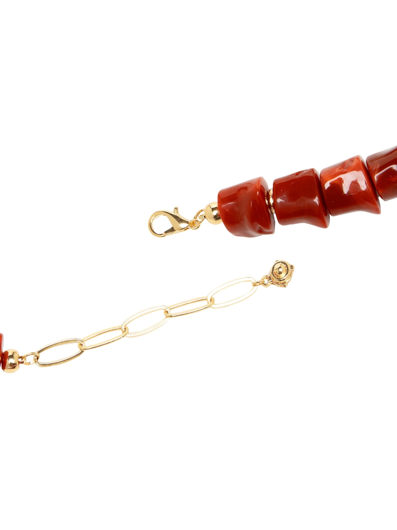 Colar Feminino Maxi Com Pedras Vermelho  '2Essential