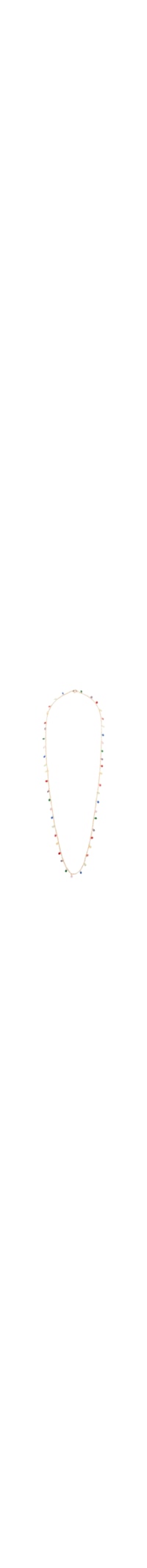 Colar Feminino Mini Grume Toda Cristais Colors Ouro - Dourado