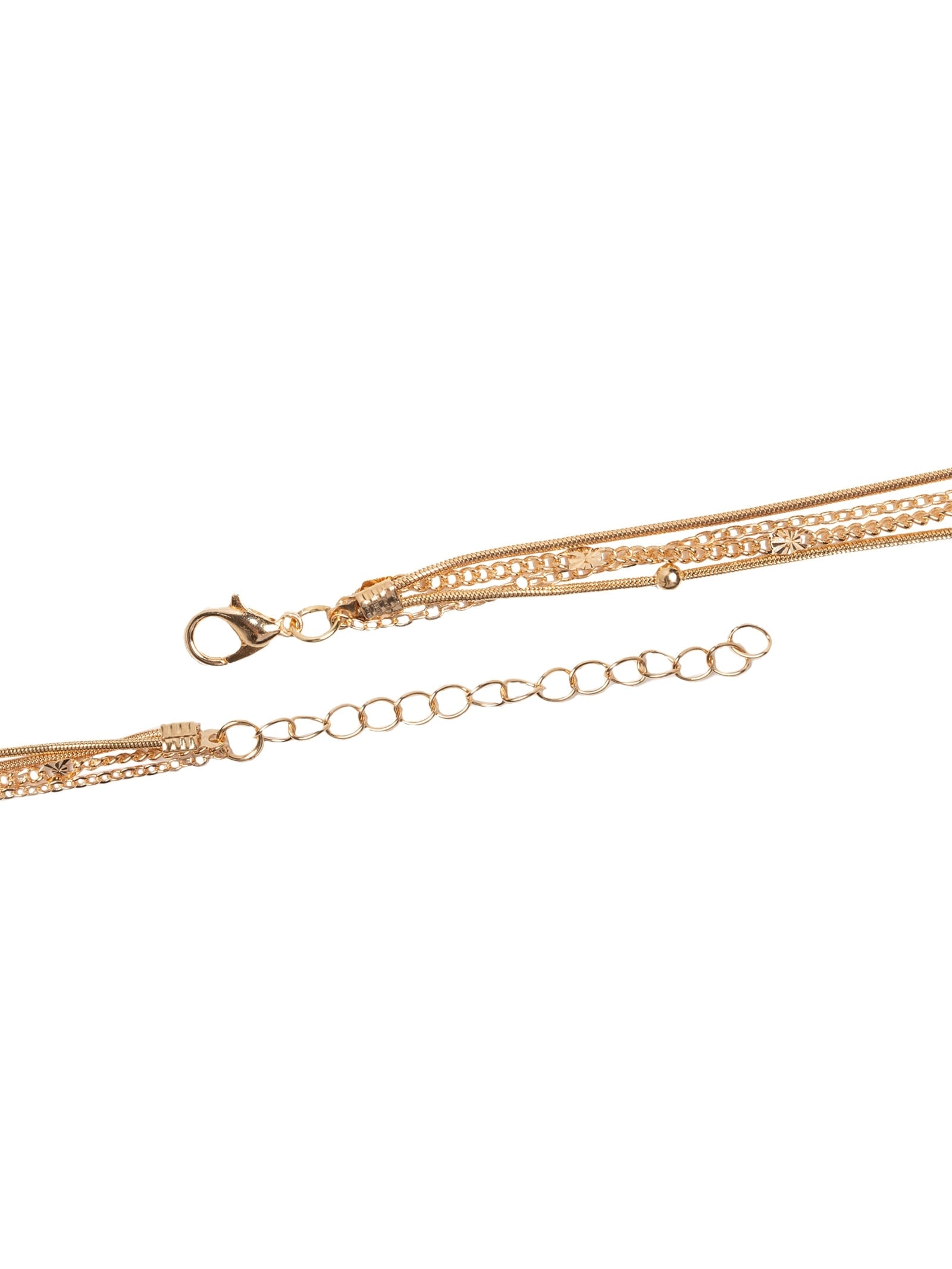 Colar Feminino Mix Camadas Dourado Market 33