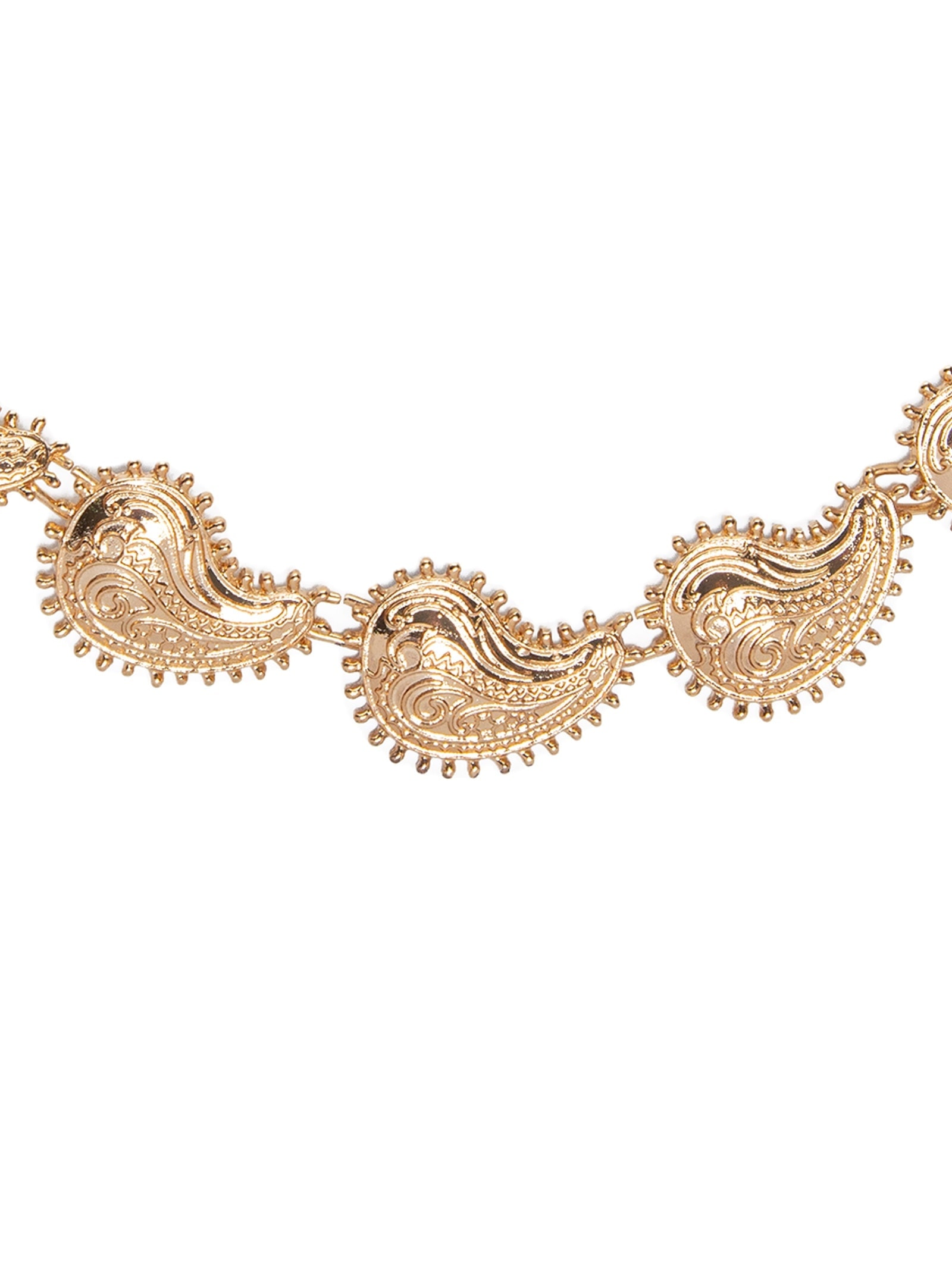 Colar Feminino Paisley Dourado Market 33