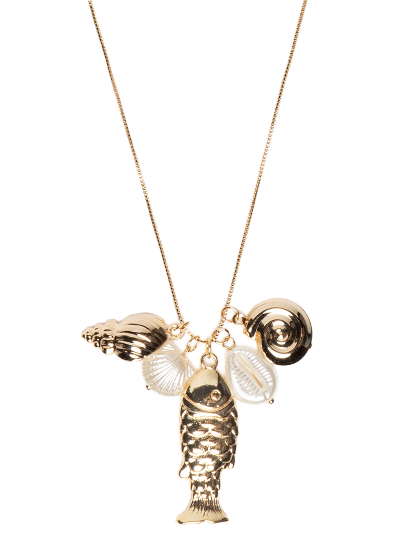 Colar Feminino Pingentes Do Mar Dourado Market 33