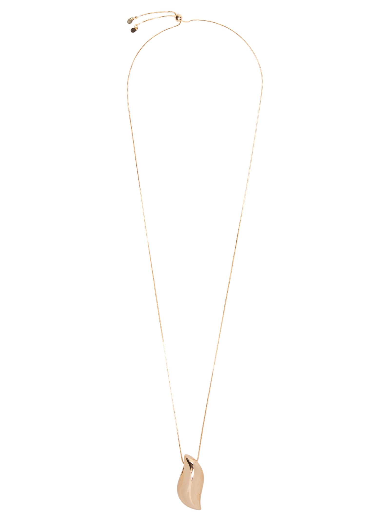 Colar Feminino Polido Sinuoso ''G'' Regulável Dourado D'santis Joias