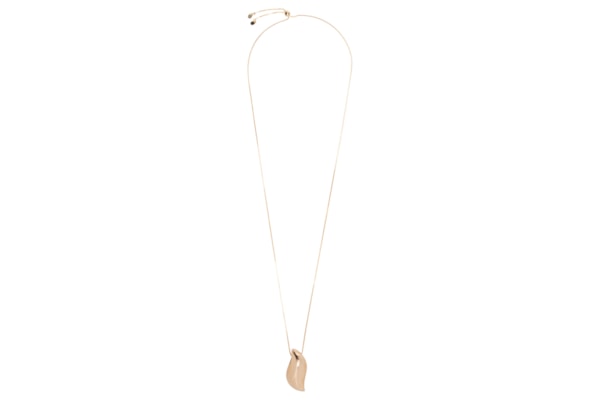 Colar Feminino Polido Sinuoso ''G'' Regulável - Dourado