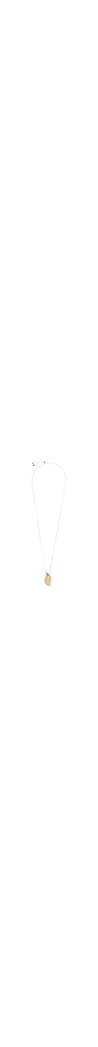Colar Feminino Polido Sinuoso ''G'' Regulável - Dourado