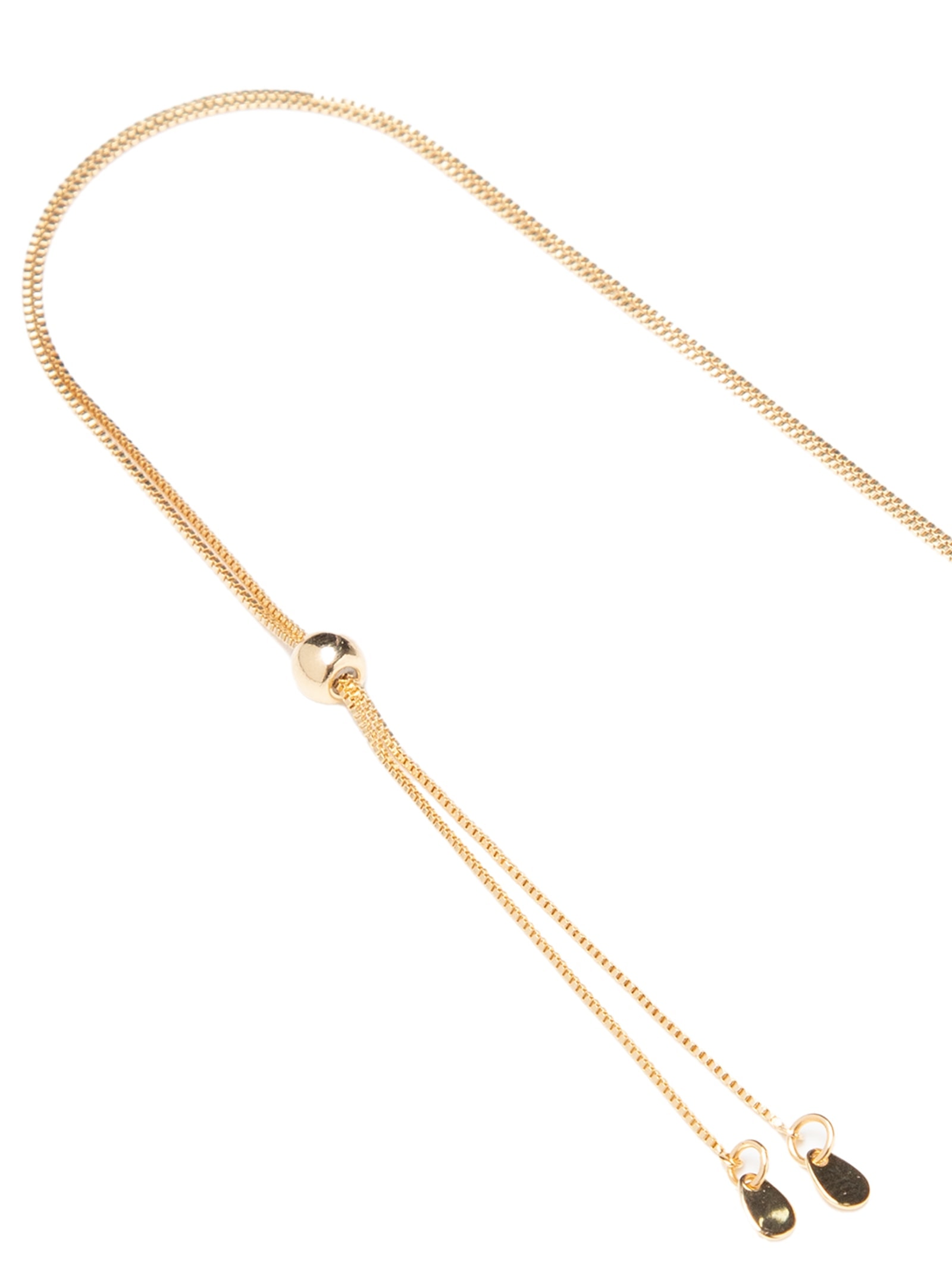 Colar Feminino Polido Sinuoso ''G'' Regulável Dourado D'santis Joias