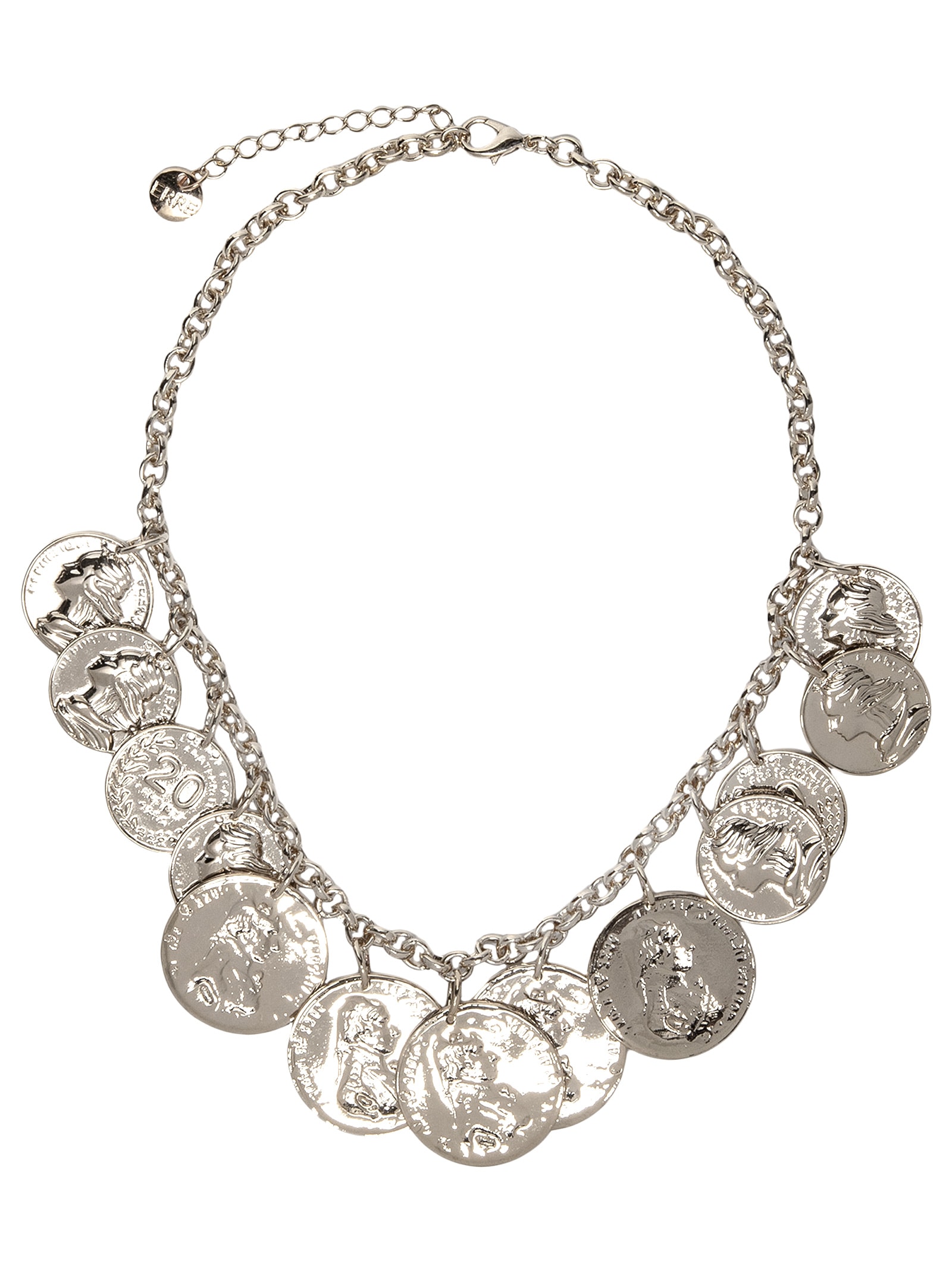 Colar Feminino Selena Prateado Erre