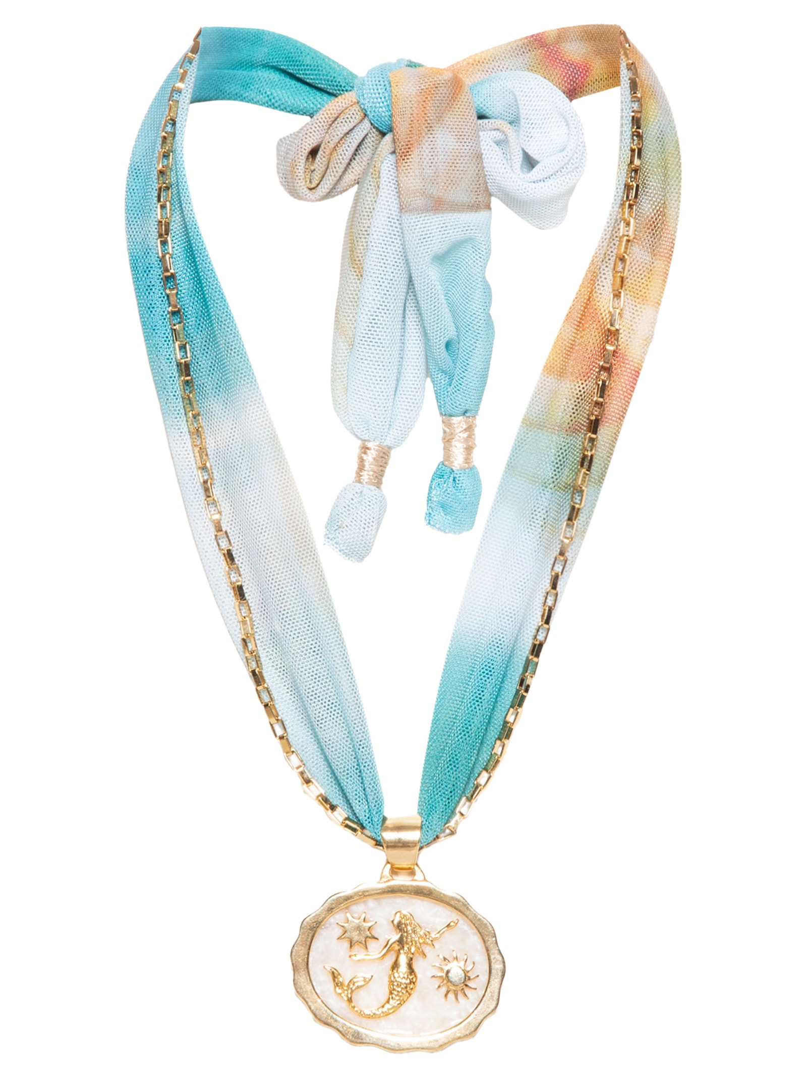 Colar Feminino Sereia Dourado Carnavália