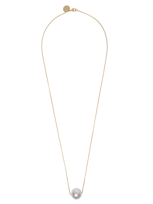 Colar Feminino Solitário Périola – Dourado