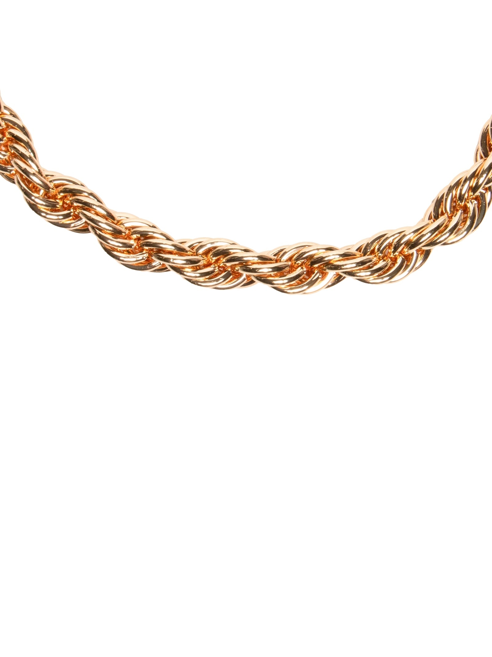 Colar Feminino Trançado Dourado Market 33