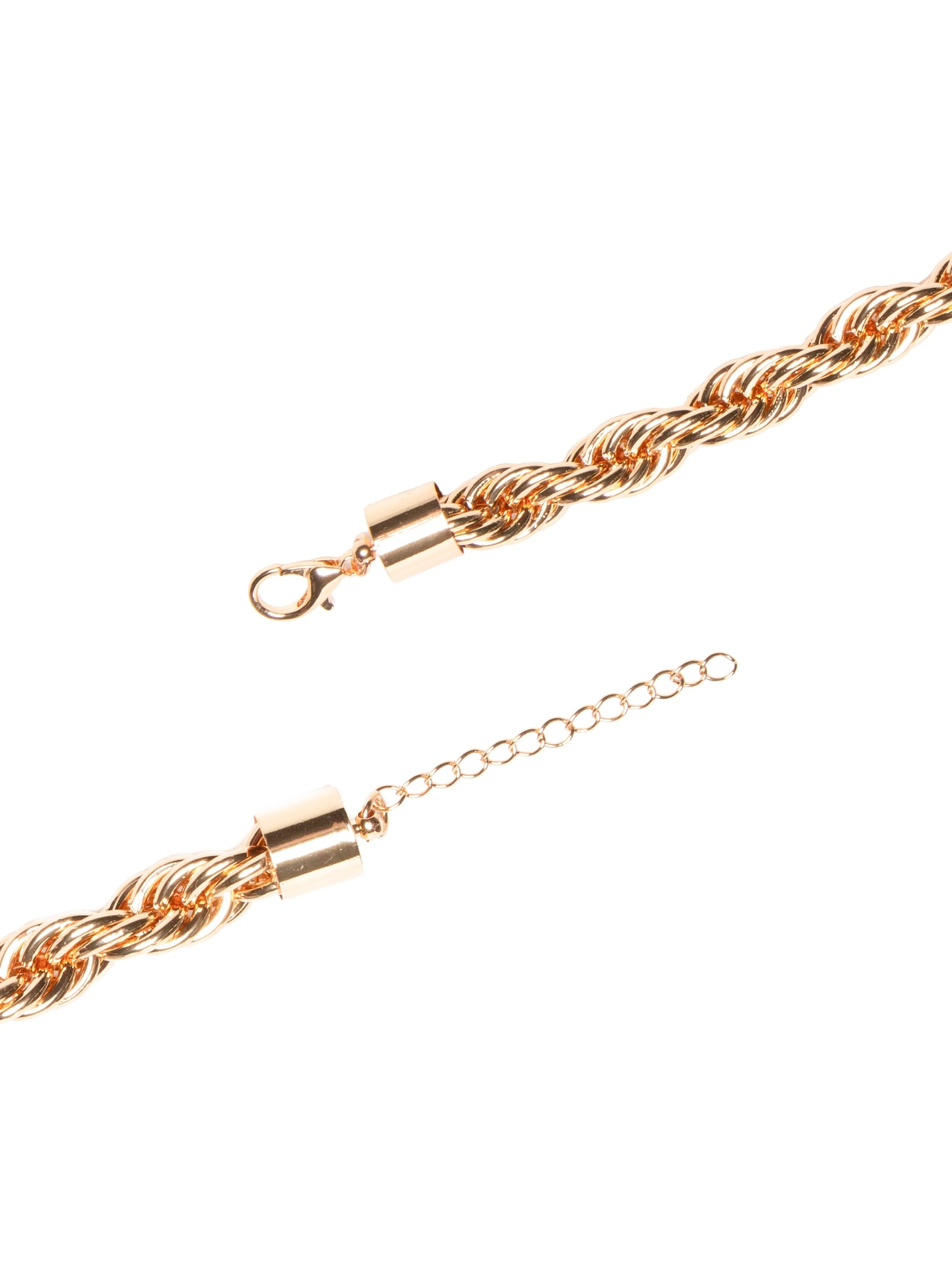 Colar Feminino Trançado Dourado Market 33