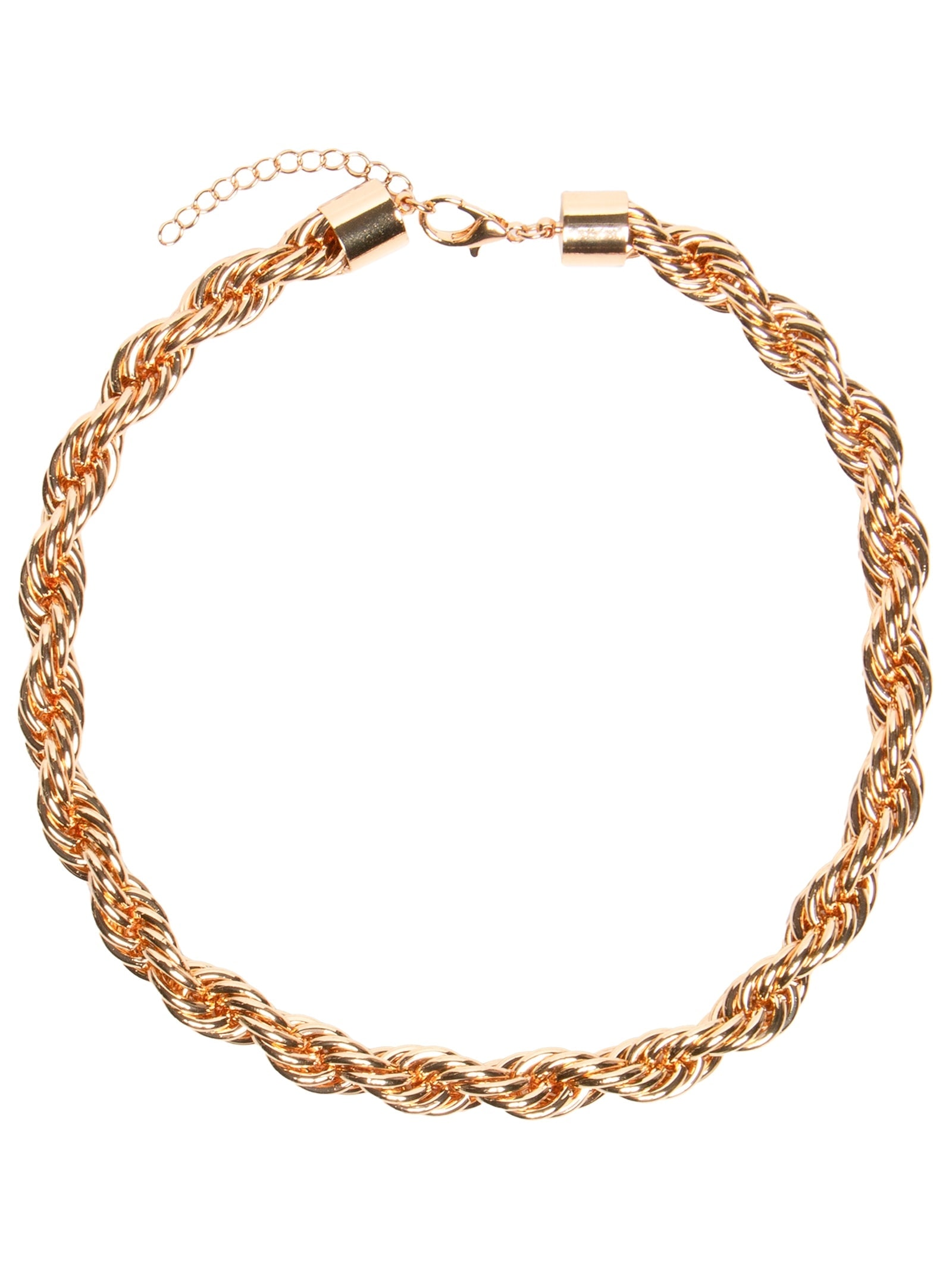 Colar Feminino Trançado Dourado Market 33