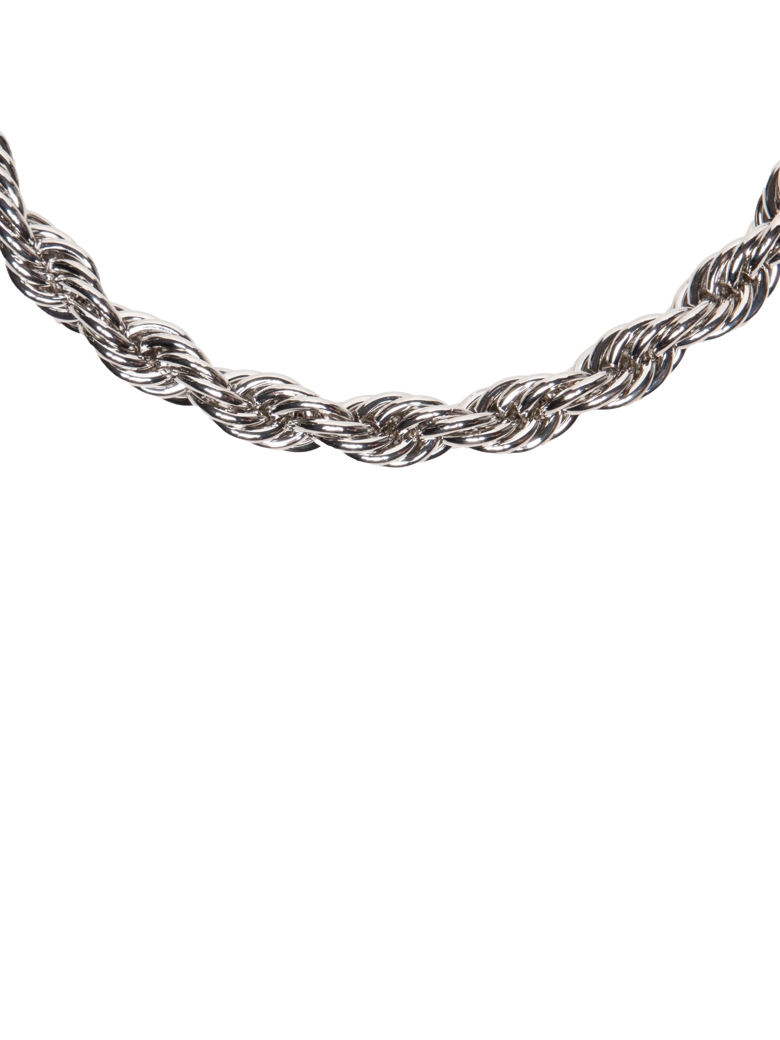 Colar Feminino Trançado Prateado Market 33