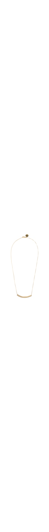 Colar Feminino Tubo Horizontal - Dourado