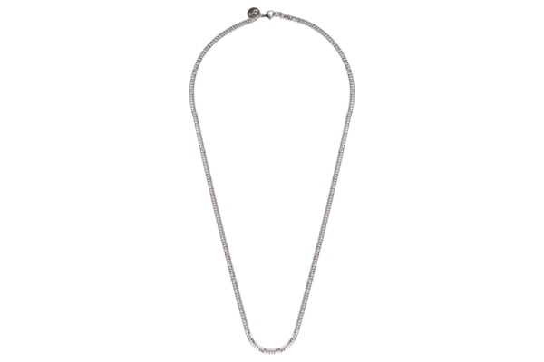 Colar Masculino Alcaraz De Aço 3,8mm - Prateado
