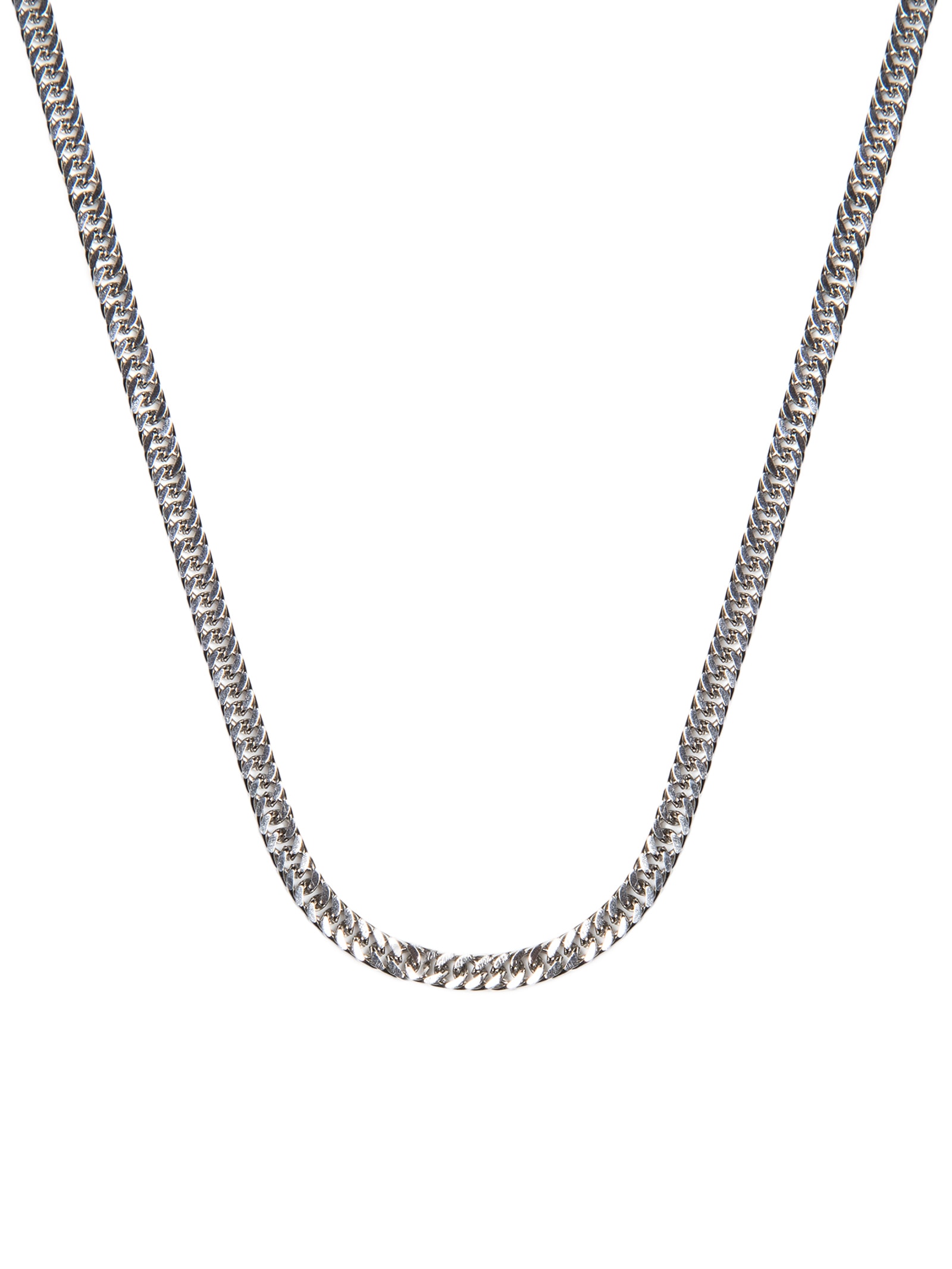 Colar Masculino Alcaraz De Aço 3,8mm Prateado Key Design