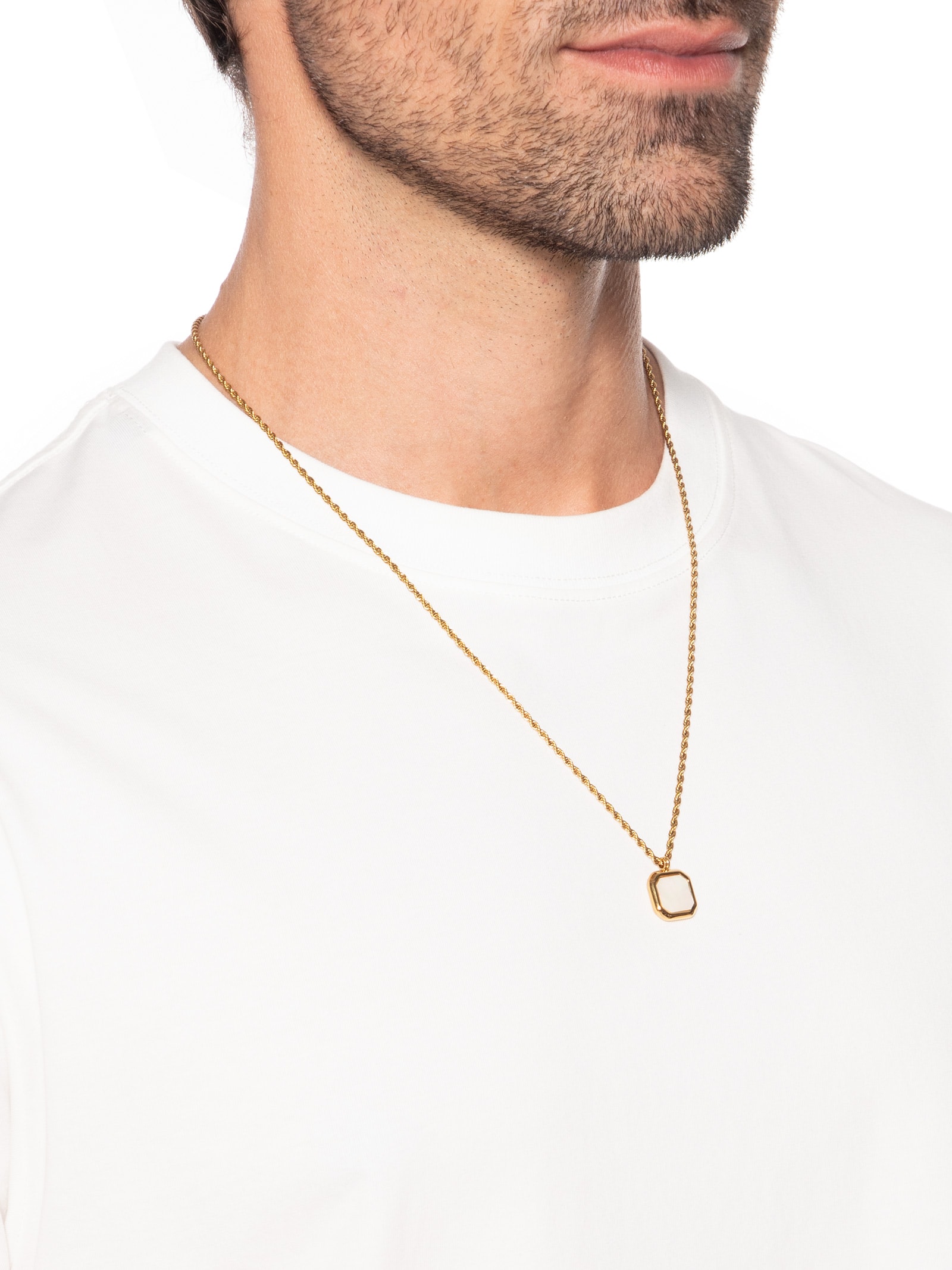 Colar Masculino Ambience Dourado Key + Balbi
