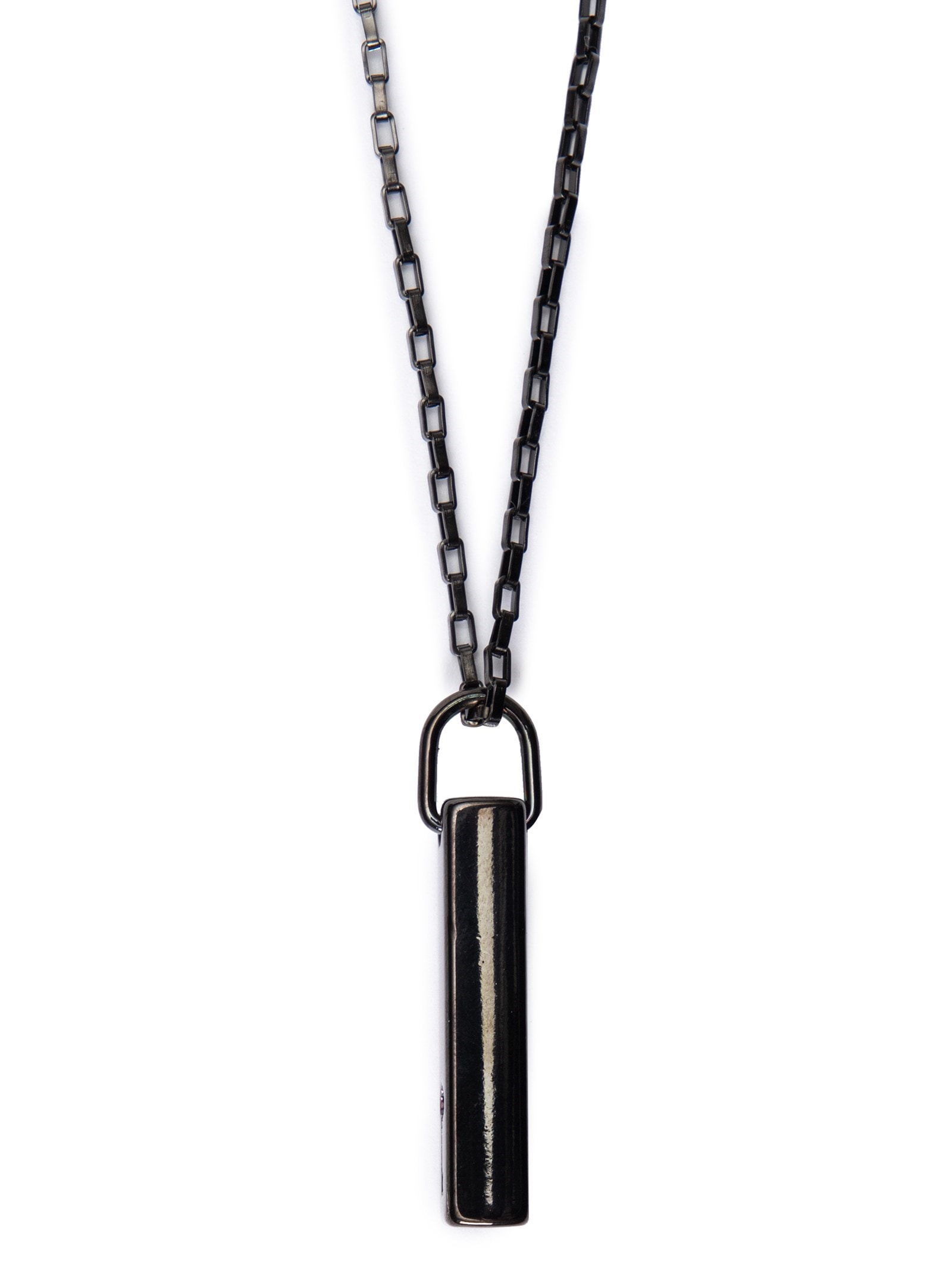 Colar Masculino Branson De Corrente Em Aço Preto Key Design