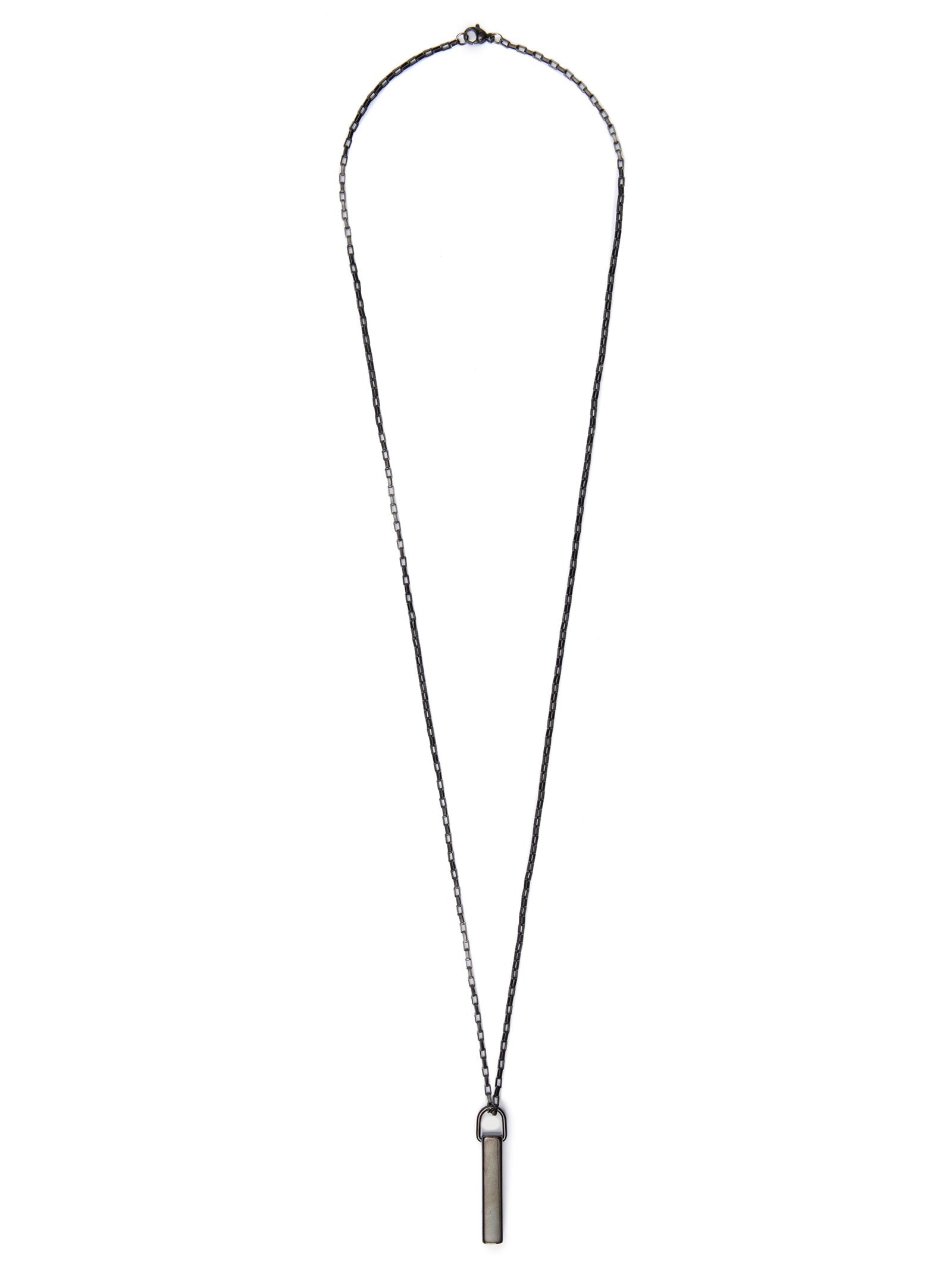 Colar Masculino Branson De Corrente Em Aço Preto Key Design